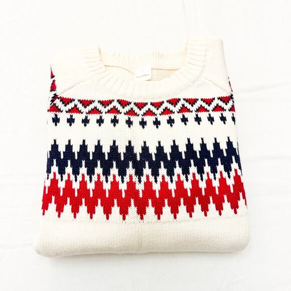 Hannah Andersson Cotton/Wool Fair Isle Patterned Sweater Size L - Picture 5 of 5